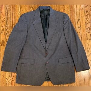 VTG Ralph Lauren Polo University Club Blazer Sport Coat Suit Jacket Gray 48L